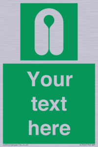 Custom sign safe condition Lifejacket